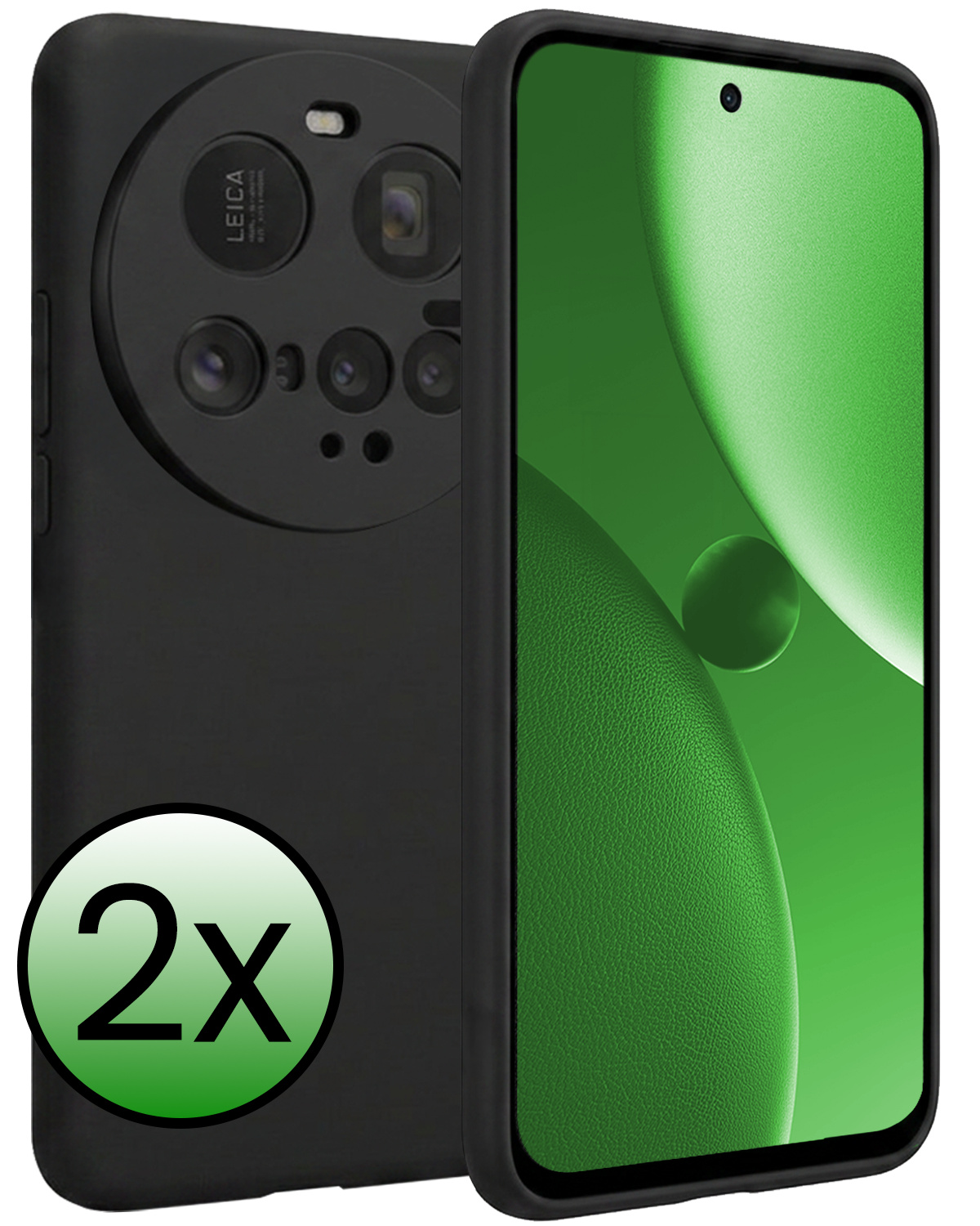 BASEY. BASEY. Xiaomi 15 Ultra Hoesje Siliconen - Zwart - 2 PACK