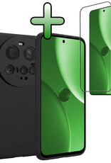 BASEY. BASEY. Xiaomi 15 Ultra Hoesje Siliconen Met Screenprotector - Zwart