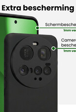 BASEY. BASEY. Xiaomi 15 Ultra Hoesje Siliconen Met Screenprotector - Zwart