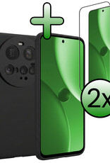 BASEY. BASEY. Xiaomi 15 Ultra Hoesje Siliconen Met 2x Screenprotector - Zwart
