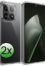 BASEY. BASEY. Xiaomi 15T Hoesje Shockproof - Transparant - 2 PACK