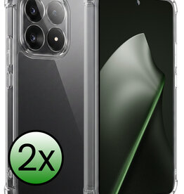 BASEY. BASEY. Xiaomi 15T Hoesje Shockproof - Transparant - 2 PACK