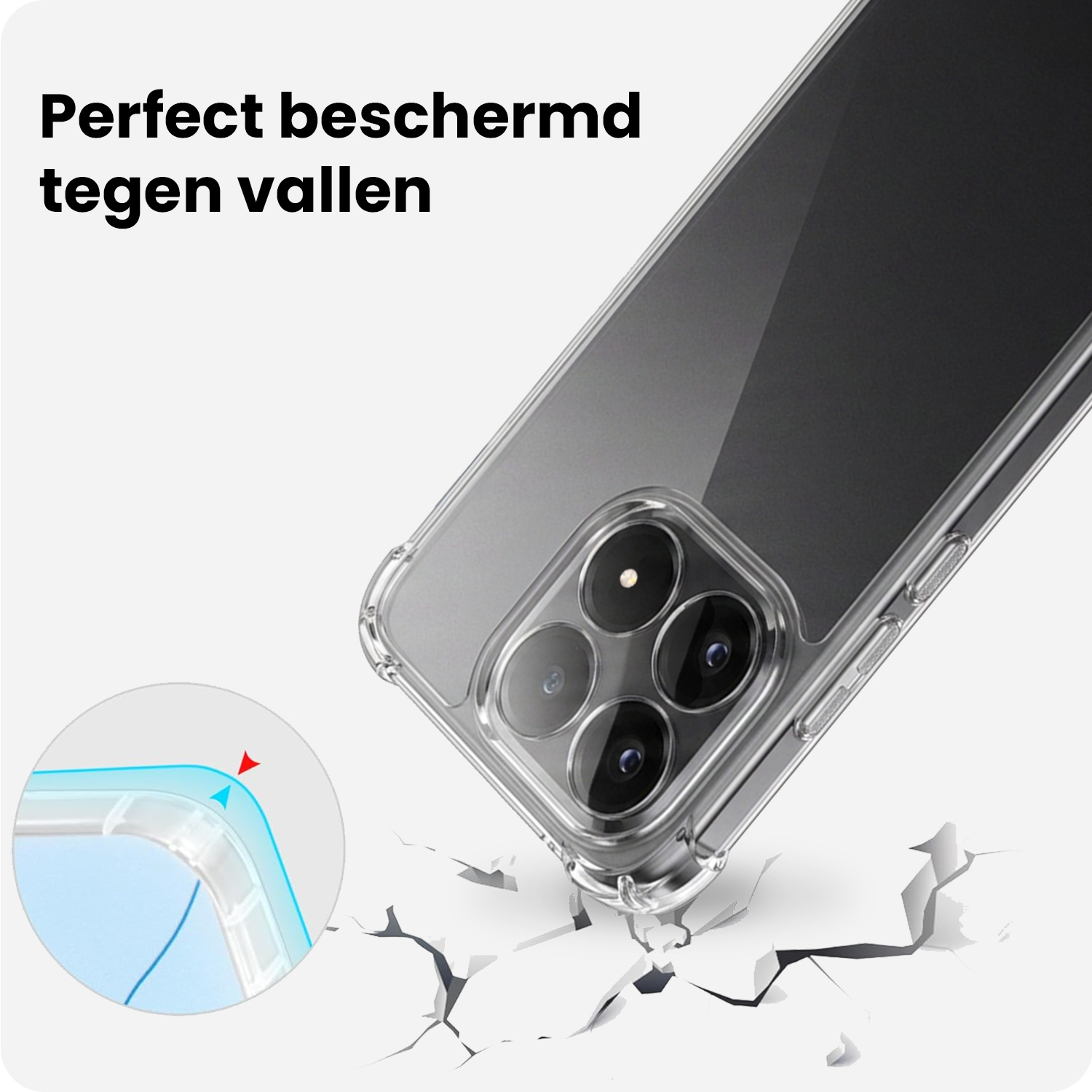 BASEY. BASEY. Xiaomi 15T Hoesje Shockproof Met Screenprotector
