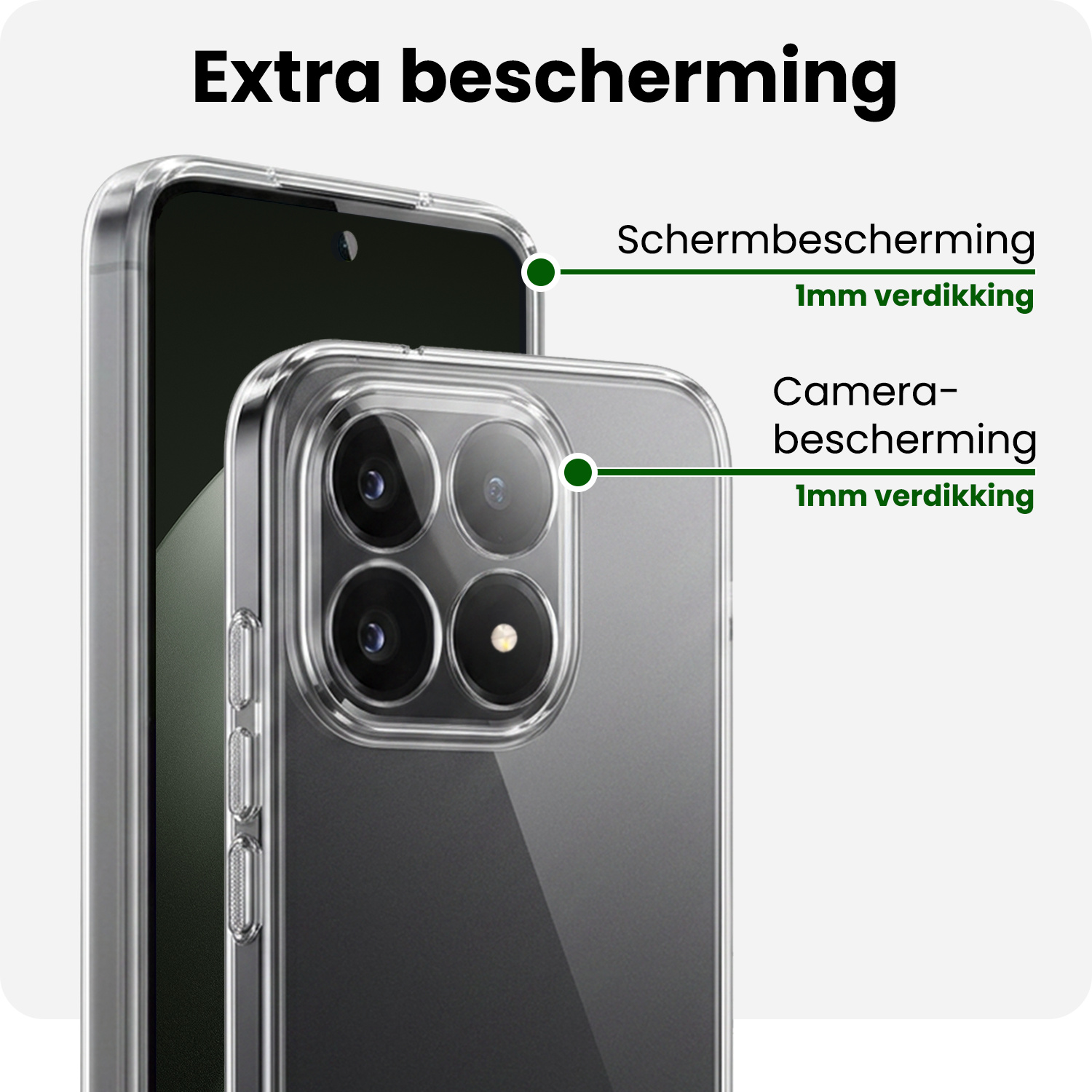 BASEY. BASEY. Xiaomi 15T Hoesje Siliconen - Transparant