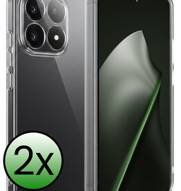 BASEY. BASEY. Xiaomi 15T Hoesje Siliconen - Transparant - 2 PACK