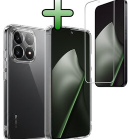 BASEY. BASEY. Xiaomi 15T Hoesje Siliconen Met Screenprotector - Transparant