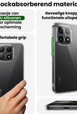 BASEY. BASEY. Xiaomi 15T Hoesje Siliconen Met 2x Screenprotector - Transparant