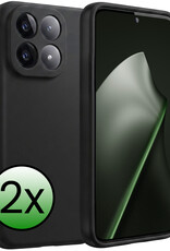 BASEY. BASEY. Xiaomi 15T Hoesje Siliconen - Zwart - 2 PACK