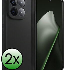 BASEY. BASEY. Xiaomi 15T Hoesje Siliconen - Zwart - 2 PACK