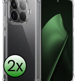 BASEY. BASEY. Xiaomi 15T Pro Hoesje Shockproof - Transparant - 2 PACK