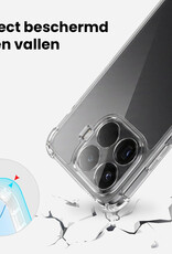 BASEY. BASEY. Xiaomi 15T Pro Hoesje Shockproof - Transparant - 2 PACK