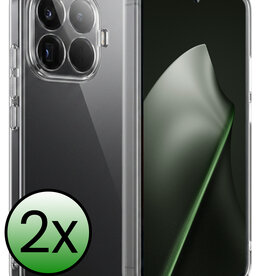 BASEY. BASEY. Xiaomi 15T Pro Hoesje Siliconen - Transparant - 2 PACK