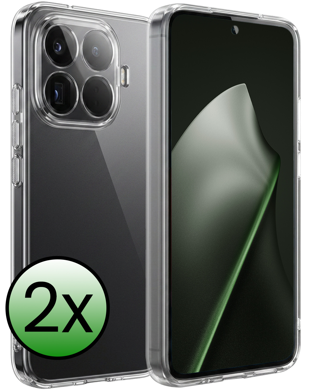 BASEY. BASEY. Xiaomi 15T Pro Hoesje Siliconen - Transparant - 2 PACK