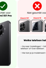 BASEY. BASEY. Xiaomi 15T Pro Hoesje Siliconen - Transparant - 2 PACK