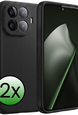 BASEY. BASEY. Xiaomi 15T Pro Hoesje Siliconen - Zwart - 2 PACK