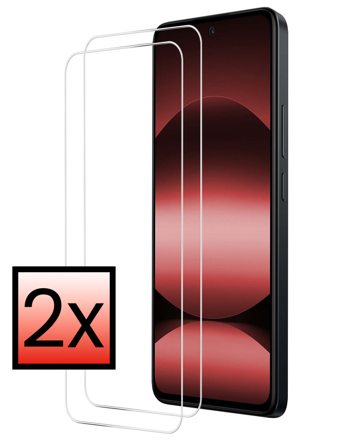 NoXx NoXx Xiaomi Redmi Note 14 5G Screenprotector Glas - 2 PACK