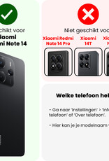 NoXx NoXx Xiaomi Redmi Note 14 5G Screenprotector Glas - 2 PACK