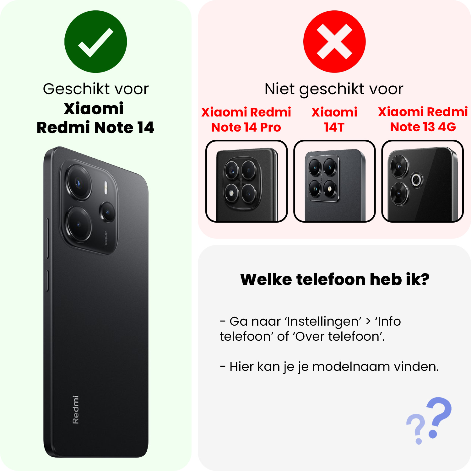 NoXx NoXx Xiaomi Redmi Note 14 5G Screenprotector Glas - 2 PACK