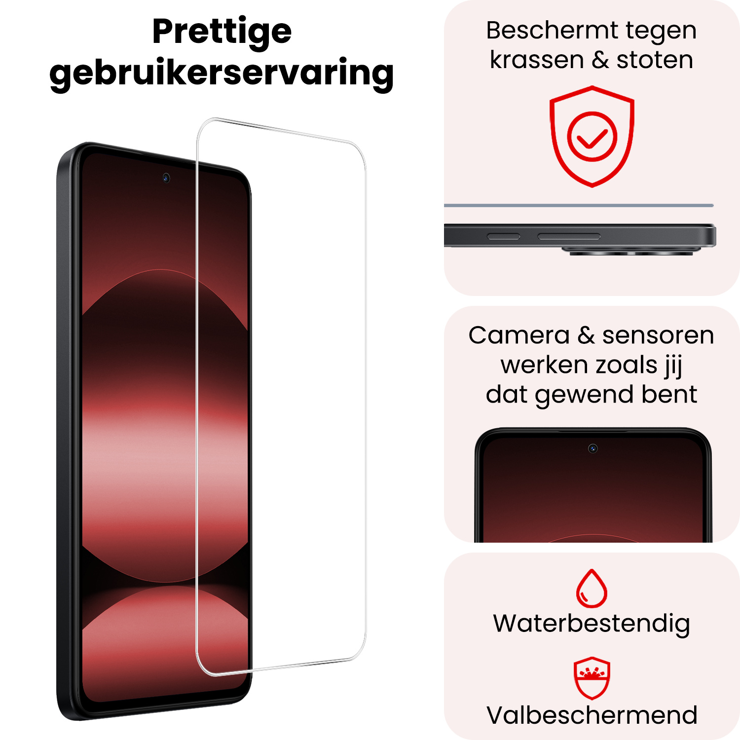 NoXx NoXx Xiaomi Redmi Note 14 5G Screenprotector Glas - 2 PACK