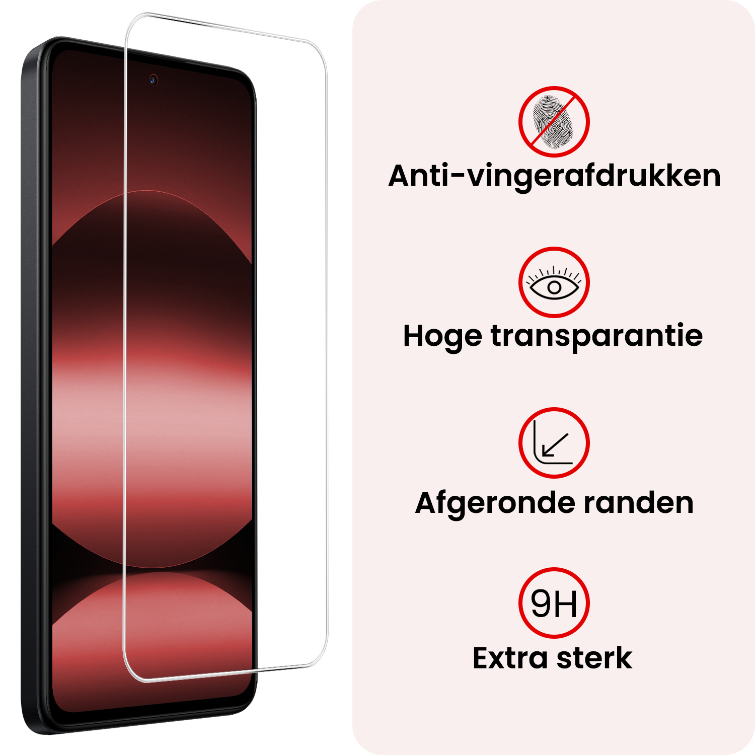 NoXx NoXx Xiaomi Redmi Note 14 5G Screenprotector Glas - 3 PACK