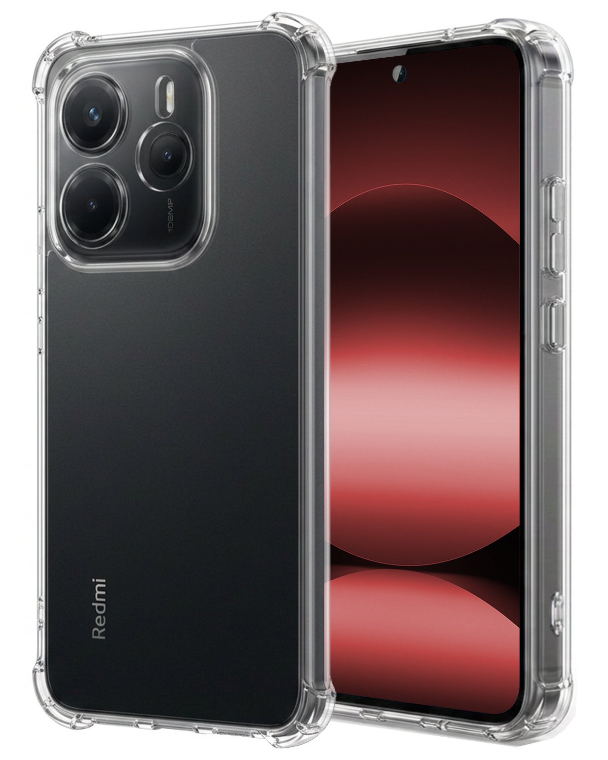 NoXx NoXx Xiaomi Redmi Note 14 5G Hoesje Shockproof - Transparant