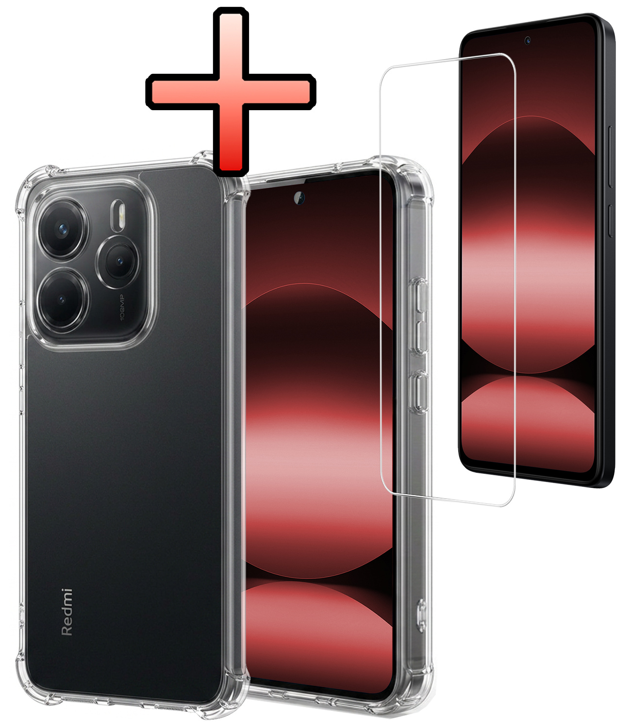 NoXx NoXx Xiaomi Redmi Note 14 5G Hoesje Shockproof Met Screenprotector