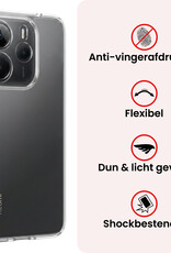 NoXx NoXx Xiaomi Redmi Note 14 5G Hoesje Siliconen - Transparant