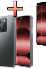 NoXx NoXx Xiaomi Redmi Note 14 5G Hoesje Siliconen Met Screenprotector - Transparant