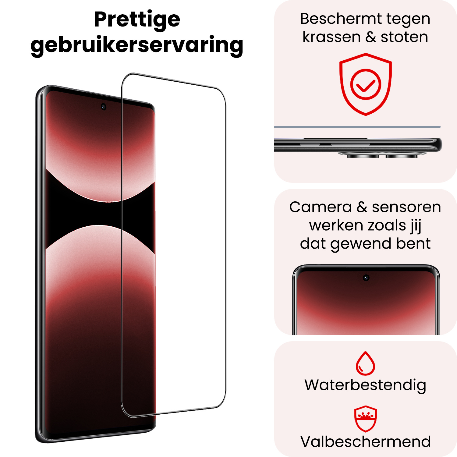 NoXx NoXx Xiaomi Redmi Note 14 Pro 5G Screenprotector Glas - 3 PACK