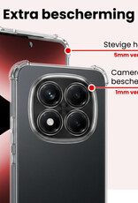 NoXx NoXx Xiaomi Redmi Note 14 Pro 5G Hoesje Shockproof - Transparant
