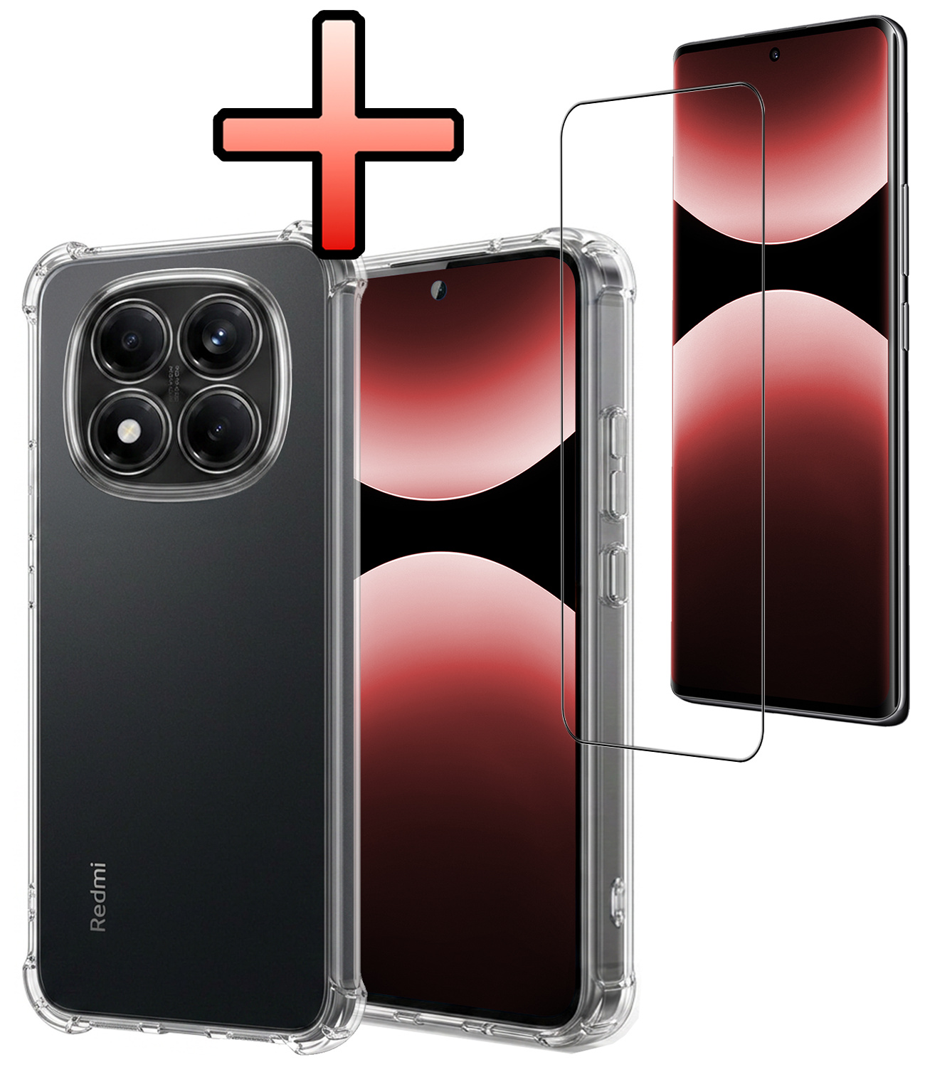 NoXx NoXx Xiaomi Redmi Note 14 Pro 5G Hoesje Shockproof Met Screenprotector
