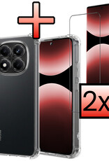 NoXx NoXx Xiaomi Redmi Note 14 Pro 5G Hoesje Shockproof Met 2x Screenprotector