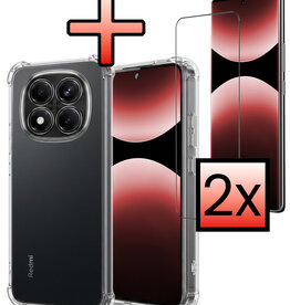 NoXx NoXx Xiaomi Redmi Note 14 Pro 5G Hoesje Shockproof Met 2x Screenprotector