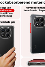 NoXx NoXx Xiaomi Redmi Note 14 Pro 5G Hoesje Shockproof Met 2x Screenprotector
