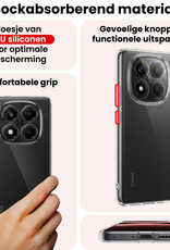 NoXx NoXx Xiaomi Redmi Note 14 Pro 5G Hoesje Siliconen - Transparant