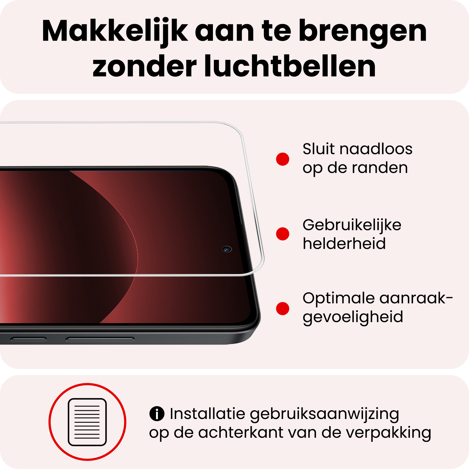 NoXx NoXx Xiaomi Redmi Note 14 Pro 5G Hoesje Siliconen Met 2x Screenprotector - Zwart