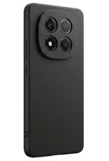 NoXx NoXx Xiaomi Redmi Note 14 Pro 5G Hoesje Siliconen Met 2x Screenprotector - Zwart