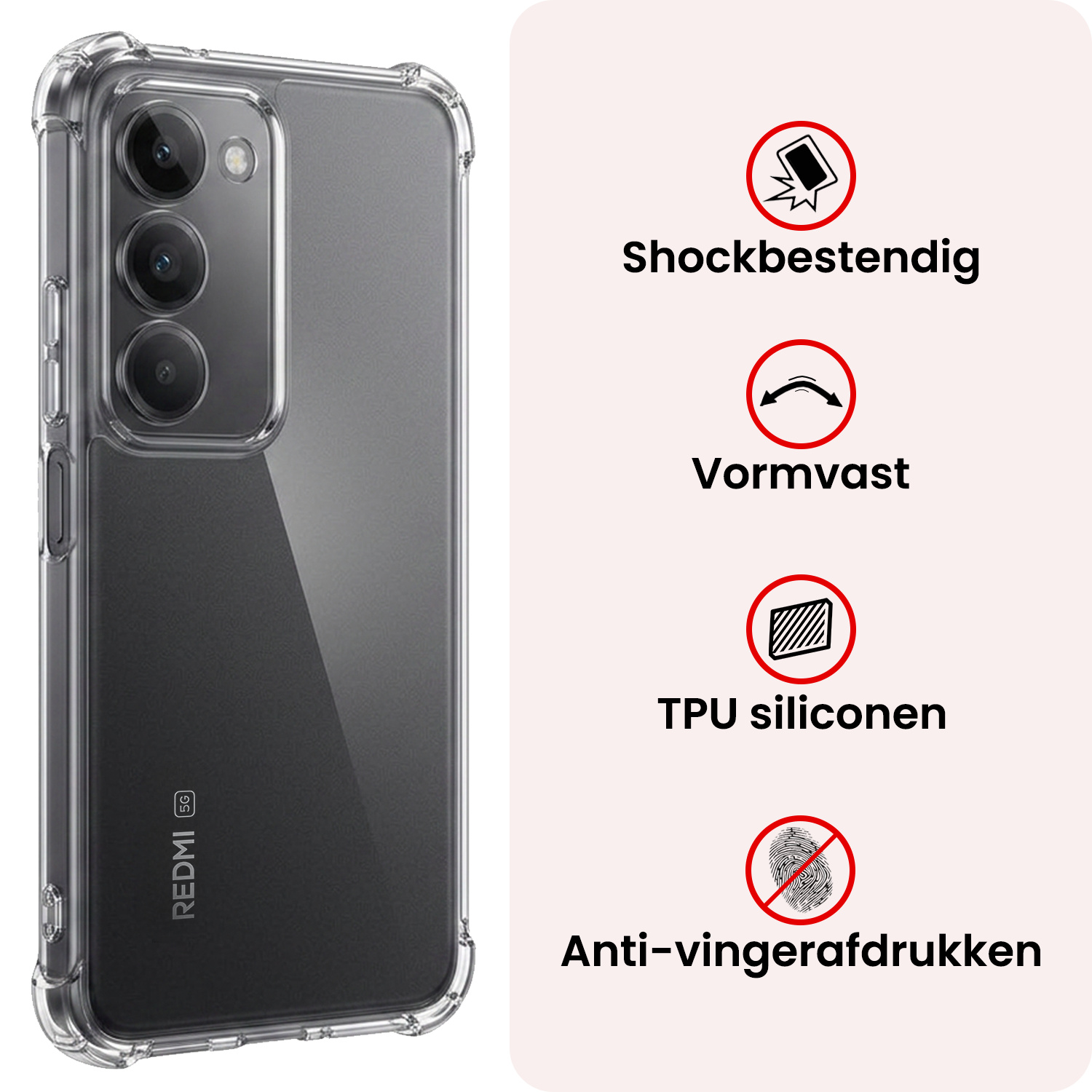 NoXx NoXx Xiaomi 15 Hoesje Shockproof Met Screenprotector