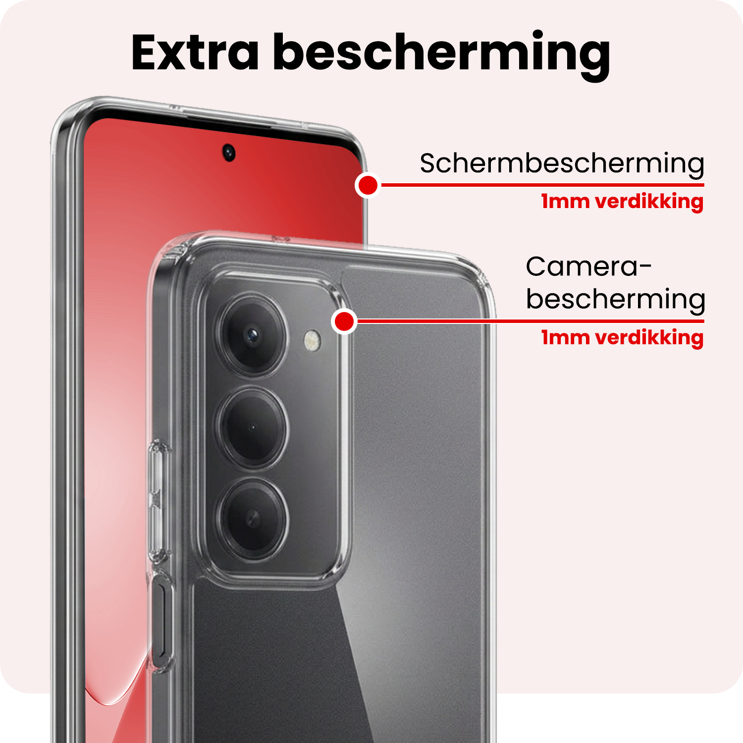 NoXx NoXx Xiaomi 15 Hoesje Siliconen - Transparant