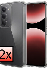 NoXx NoXx Xiaomi 15 Hoesje Siliconen - Transparant - 2 PACK
