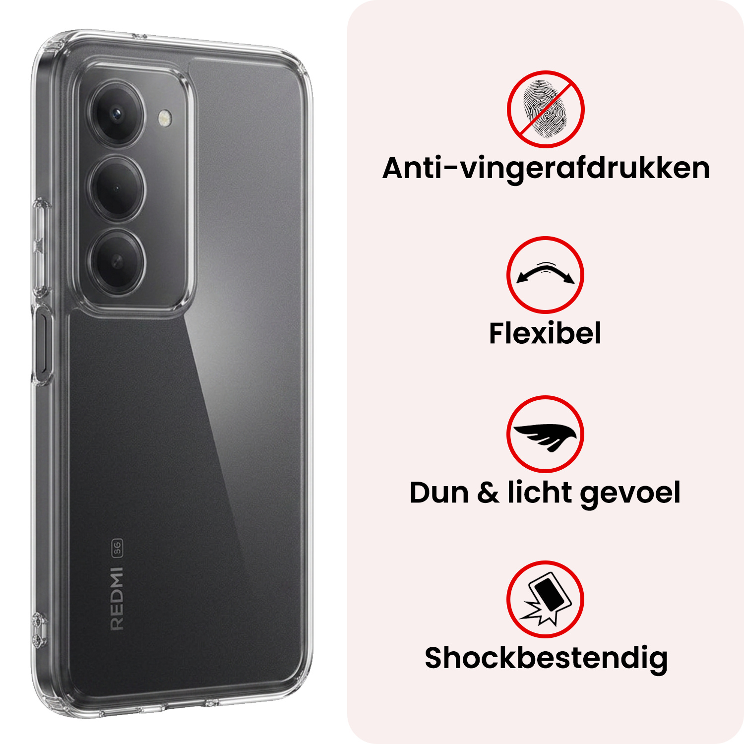 NoXx NoXx Xiaomi 15 Hoesje Siliconen - Transparant - 2 PACK