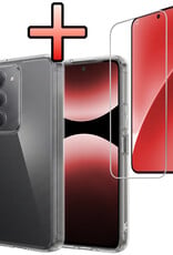 NoXx NoXx Xiaomi 15 Hoesje Siliconen Met Screenprotector - Transparant