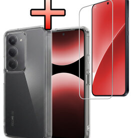 NoXx NoXx Xiaomi 15 Hoesje Siliconen Met Screenprotector - Transparant