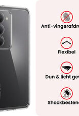 NoXx NoXx Xiaomi 15 Hoesje Siliconen Met Screenprotector - Transparant