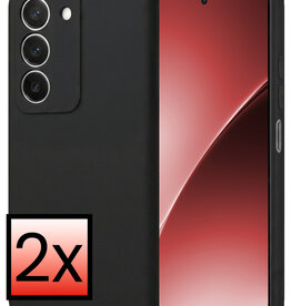 NoXx NoXx Xiaomi 15 Hoesje Siliconen - Zwart - 2 PACK