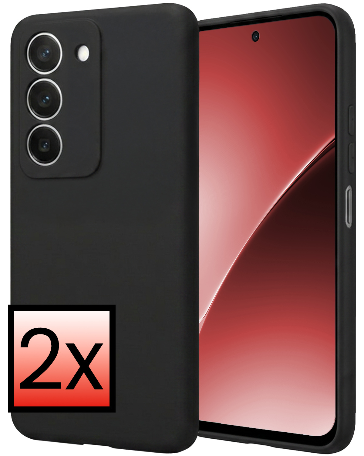 NoXx NoXx Xiaomi 15 Hoesje Siliconen - Zwart - 2 PACK