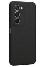 NoXx NoXx Xiaomi 15 Hoesje Siliconen Met 2x Screenprotector - Zwart