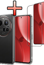 NoXx NoXx Xiaomi 15 Ultra Hoesje Siliconen Met Screenprotector - Transparant