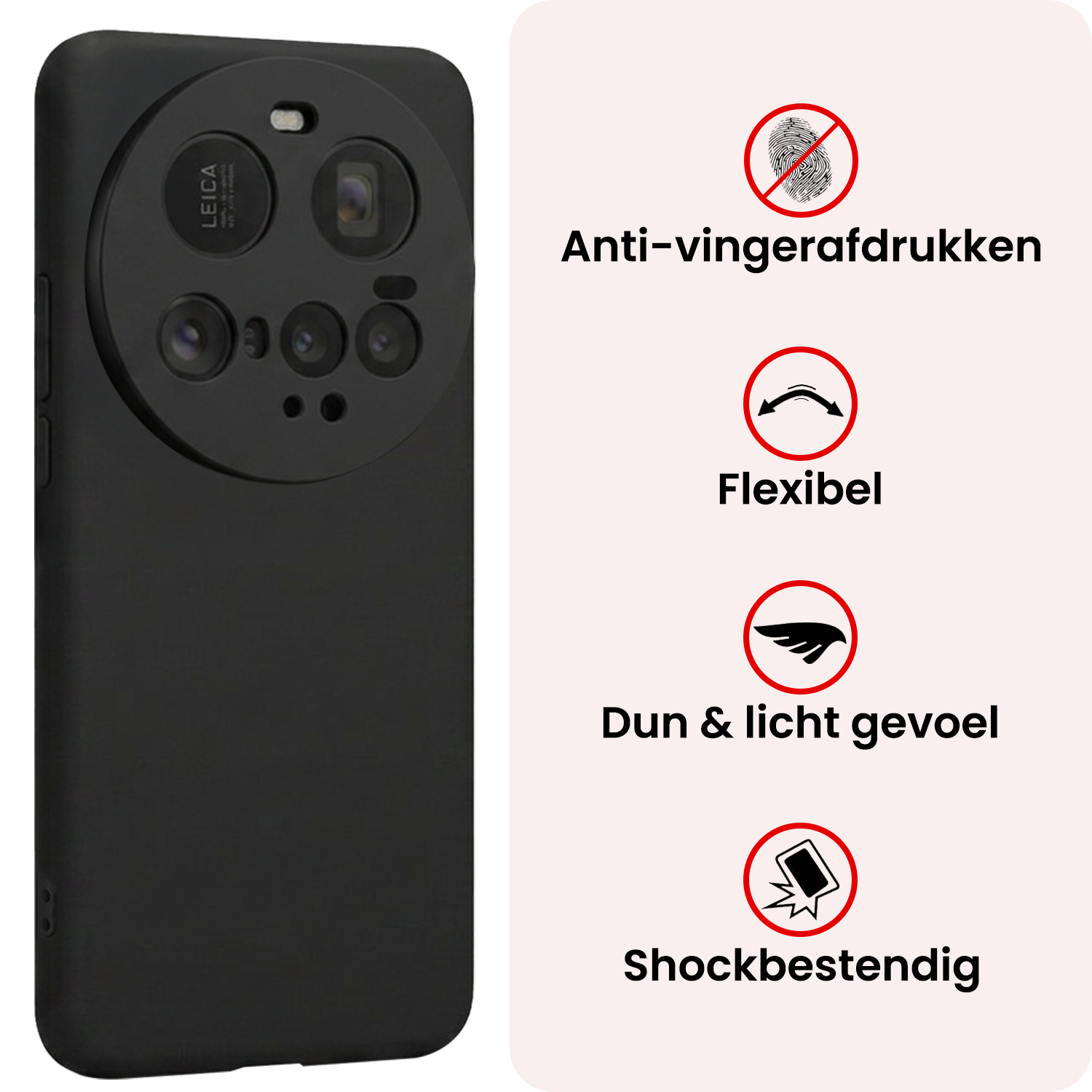 NoXx NoXx Xiaomi 15 Ultra Hoesje Siliconen - Zwart