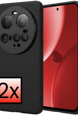 NoXx NoXx Xiaomi 15 Ultra Hoesje Siliconen - Zwart - 2 PACK